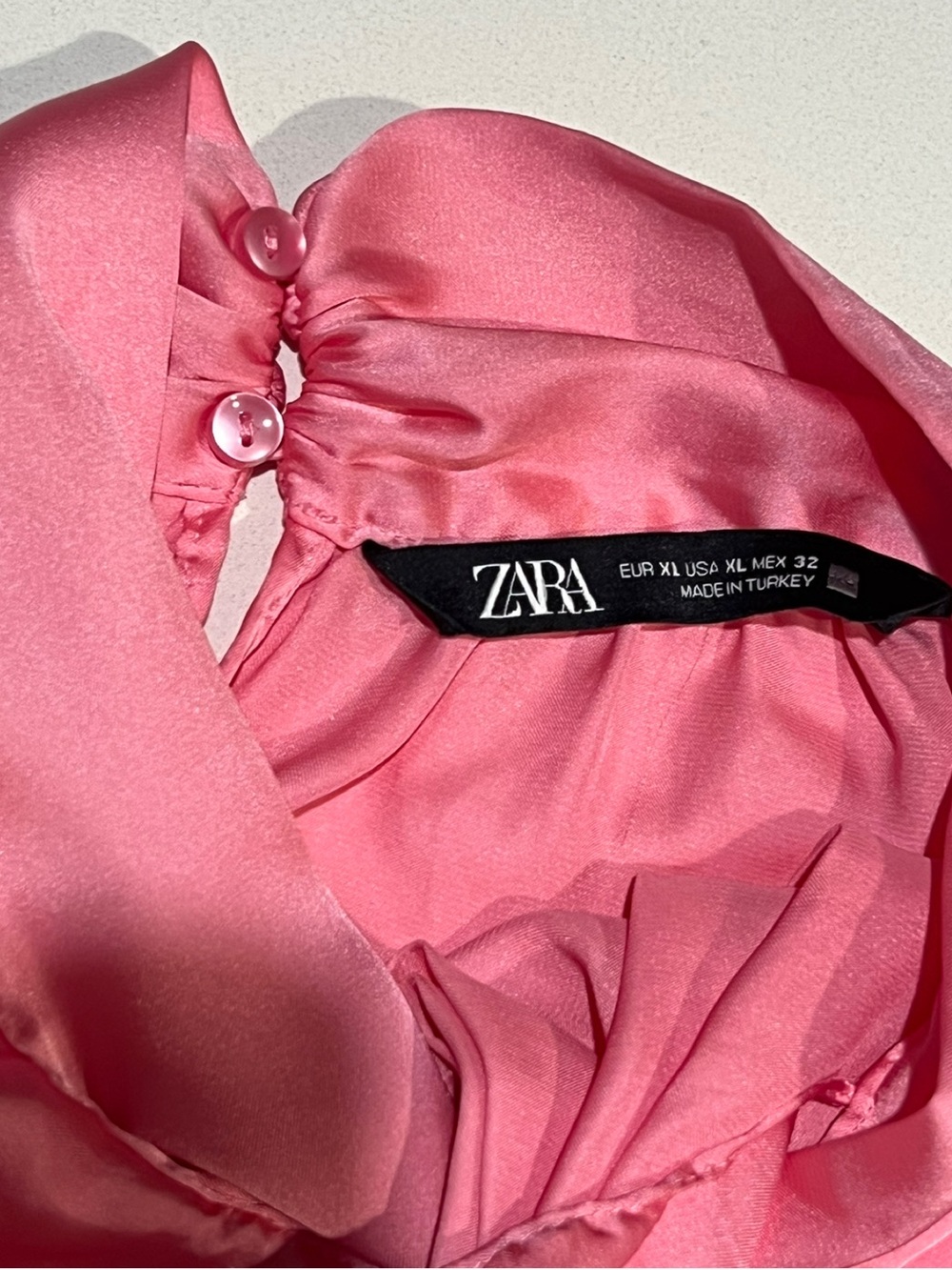 Zara Satin Halter Top in Bright Pink - Picture 5 of 5